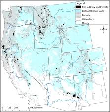 Fires within seasonal snow zone.